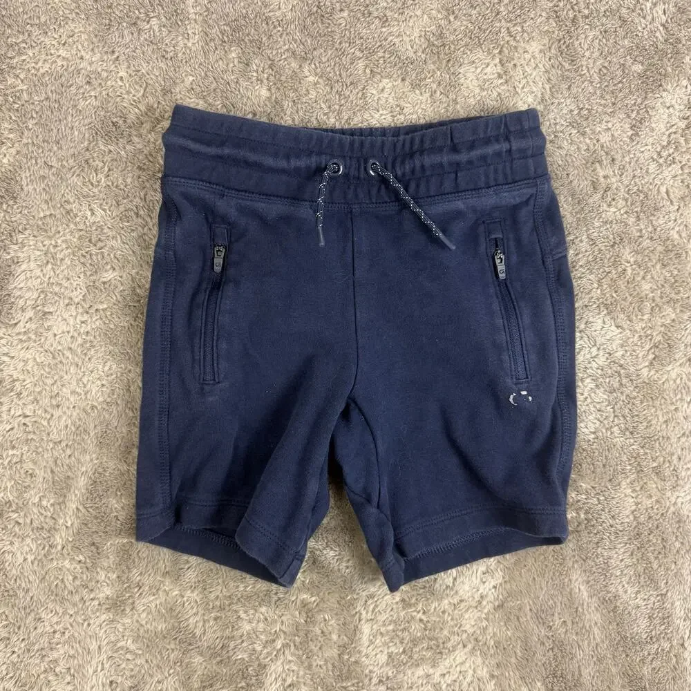 Gap GapFit Navy Blue Boys Tech Sweat Shorts Sweatshorts S Small 6 7 Boys